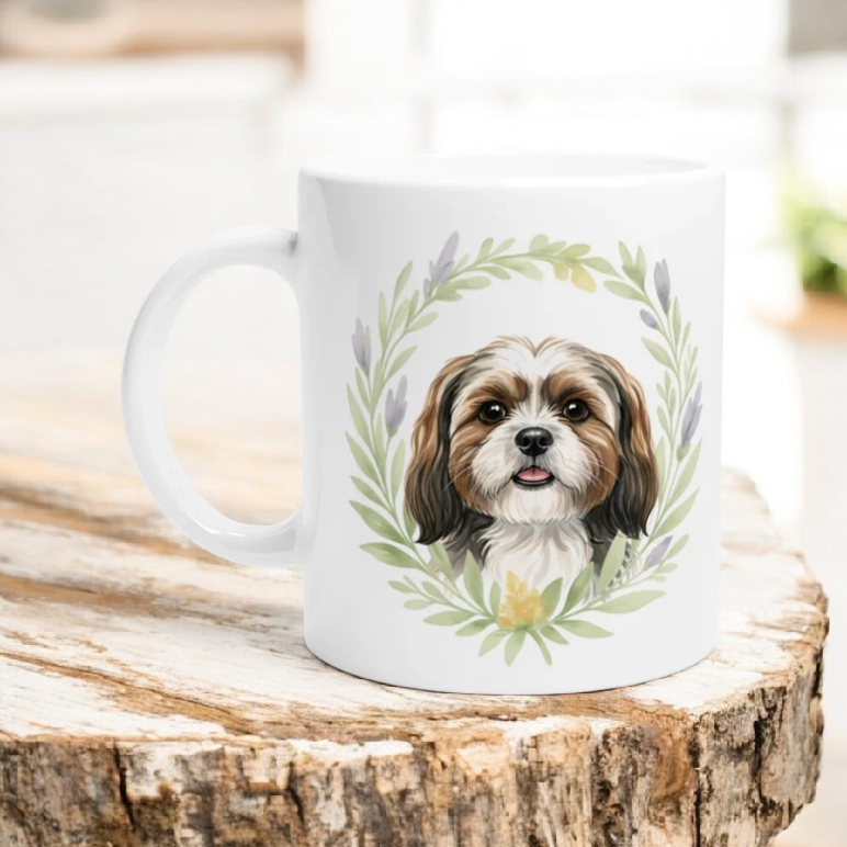 Mug "Dog with Leaf Crown"