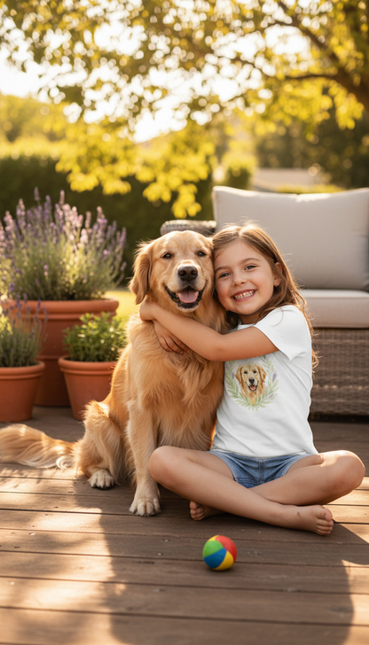 T-shirt enfant "Dog with Leaf Crown"